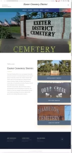 Exeter Cemetery District Home Page