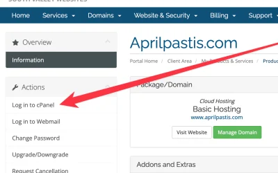 How to login to cPanel