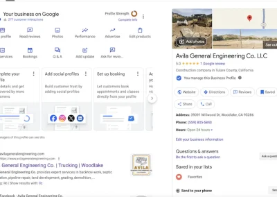 SEO Optimization for Avila General Engineering Co.