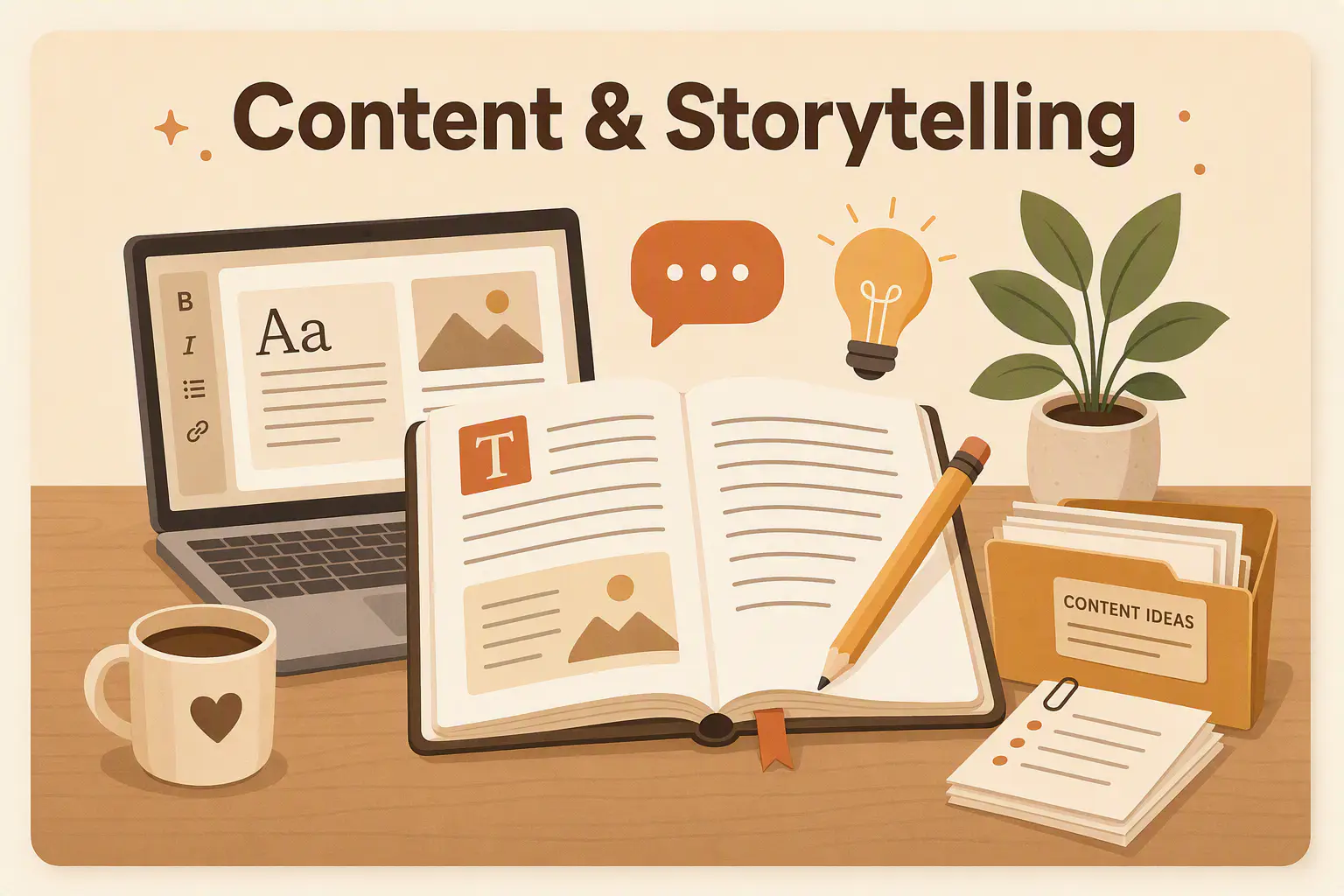 content and storytelling Designerai Content and Storytelling created with AI